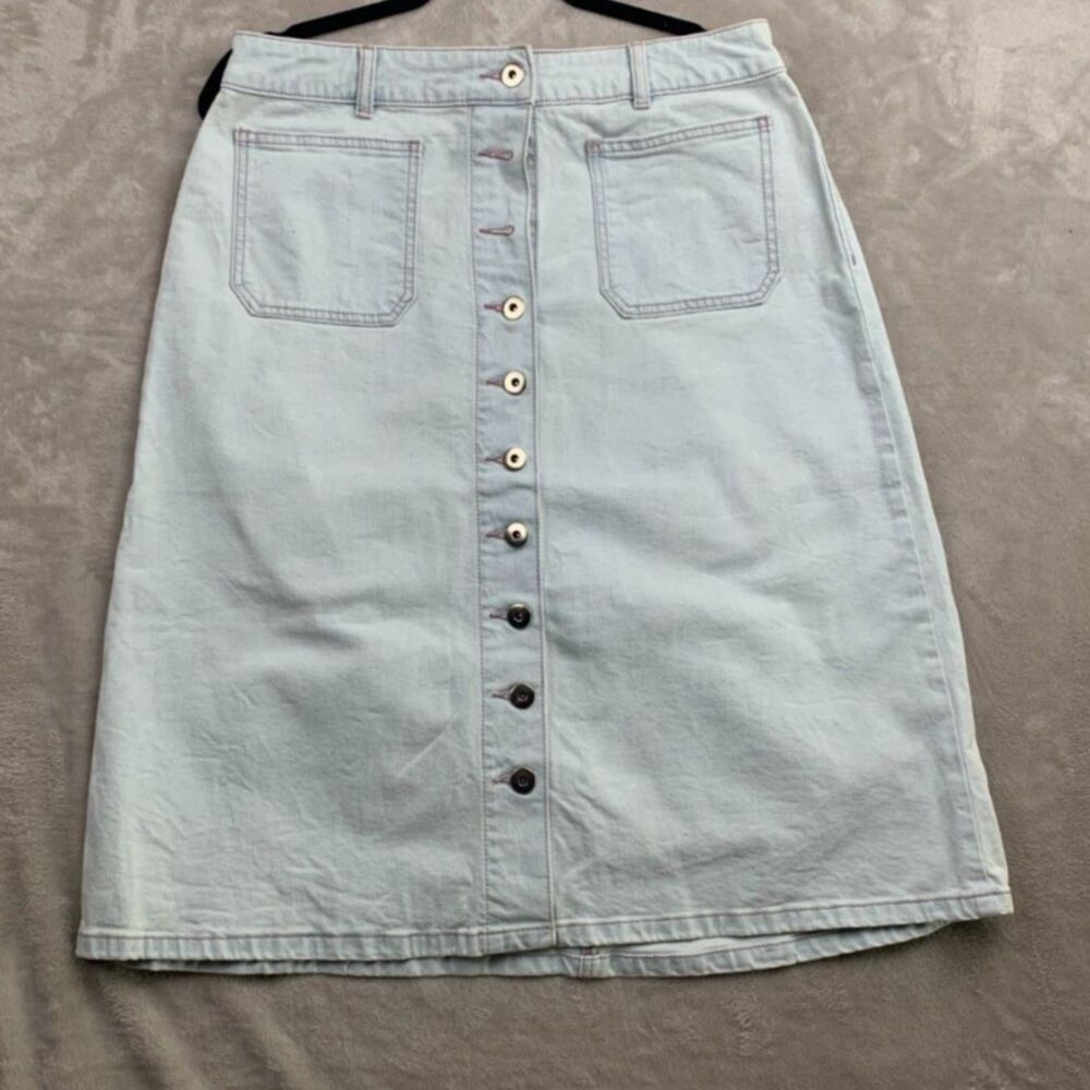 Kate Spade Blue A-Line Knee-Length Skirt